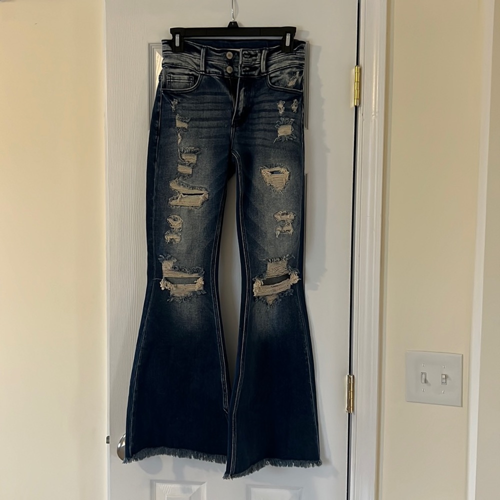 KanCan high rise super flare jeans
